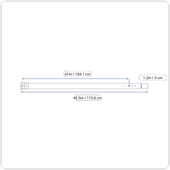 Mens Lands End Gray Leather Belt With Black Metal Buckle Size 38 - Picture 11 of 11